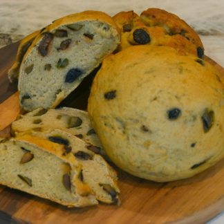 Olive Garbanzo Bean and Potato Flour Ciabatta